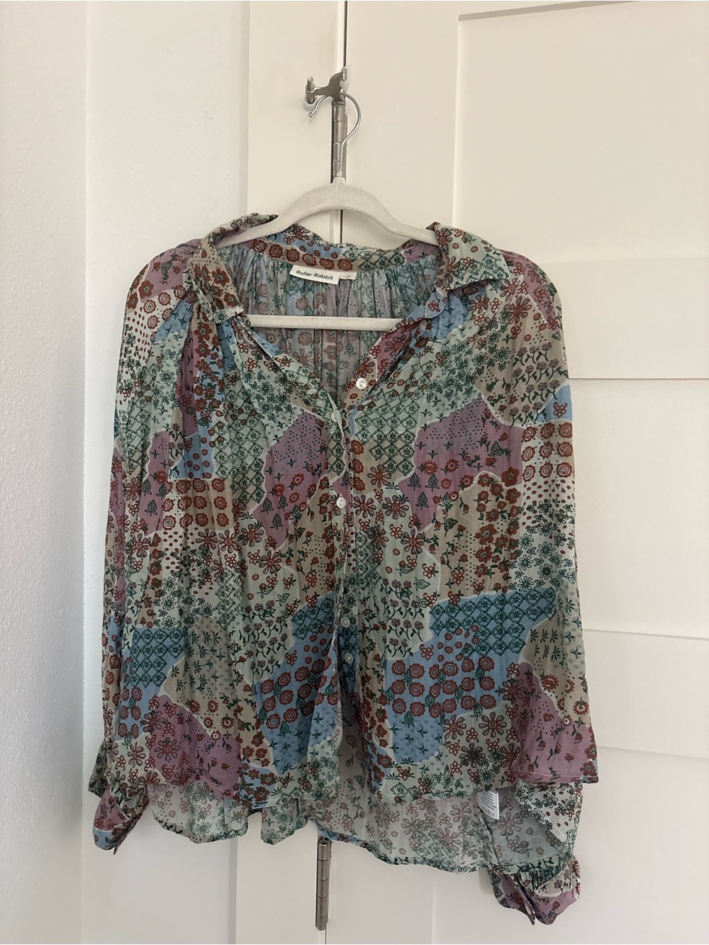Roller Rabbit Floral Button-Up Blouse